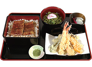 うな重・竹・天ぷら付き