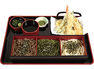 食べ比べ（冷）・天ぷら付き